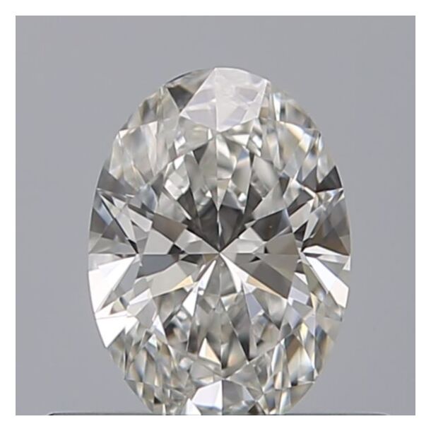 0.4 Carat Natural Diamond, Oval Cut, Color E, Clarity VVS1