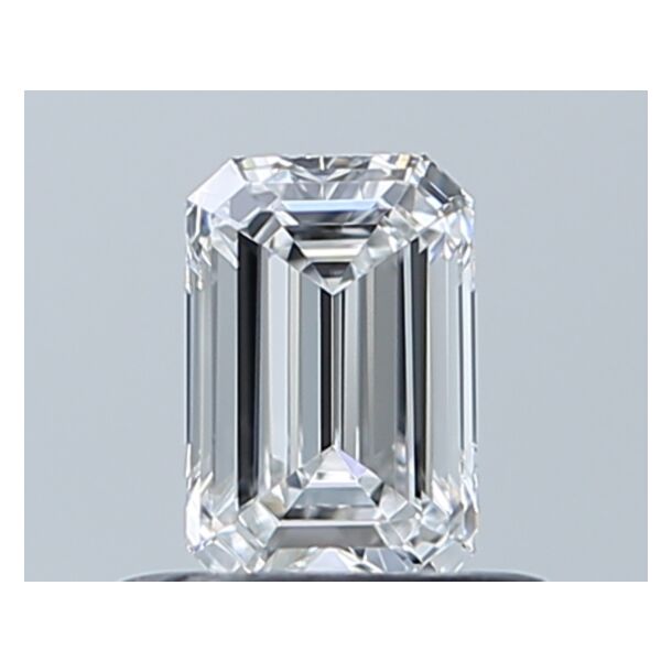 0.5 Carat Diamant Naturel de taille émeraude, Couleur E, Pureté VVS1