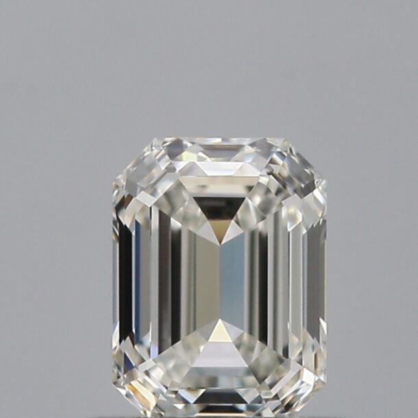 0.55 Karat Natürlicher Diamant Im Smaragdschliff, Farbe F, Reinheit IF