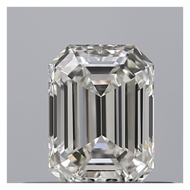 0.51 Karaat Natuurlijke Diamant met een Smaragd vorm, Kleur F, Zuiverheid VS1