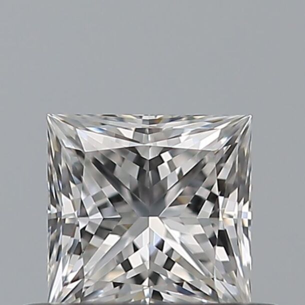 0.43 Carat Diamant Naturel de taille Princesse, Couleur E, Pureté VVS1