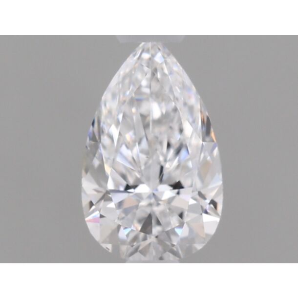 0.4 Carat Natural Diamond, Pear Cut, Color D, Clarity VS2