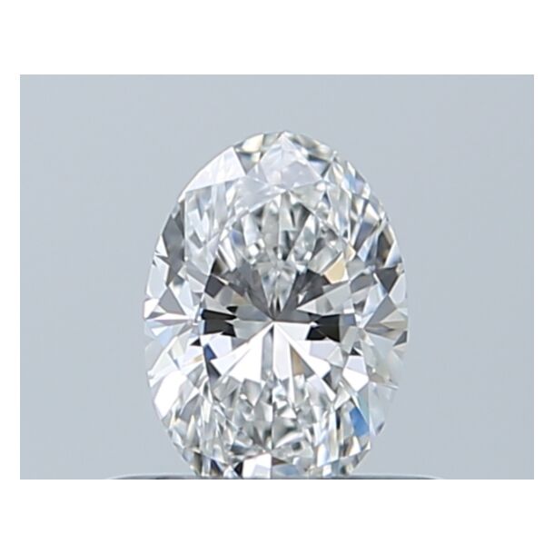 0.4 Carat Natural Diamond, Oval Cut, Color E, Clarity IF