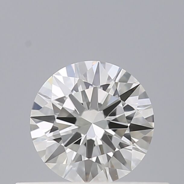 0.42 Carat Natural Diamond, Round Cut, Color F, Clarity VVS1