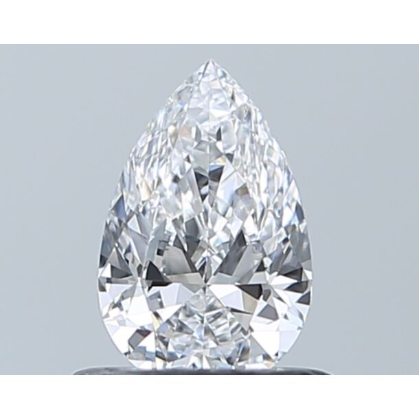 0.51 Karaat Natuurlijke Diamant met een Peer vorm, Kleur D, Zuiverheid VVS1
