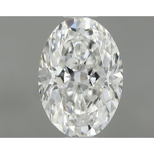 0.61 Karat Natürlicher Diamant Im Ovalschliff, Farbe G, Reinheit SI1
