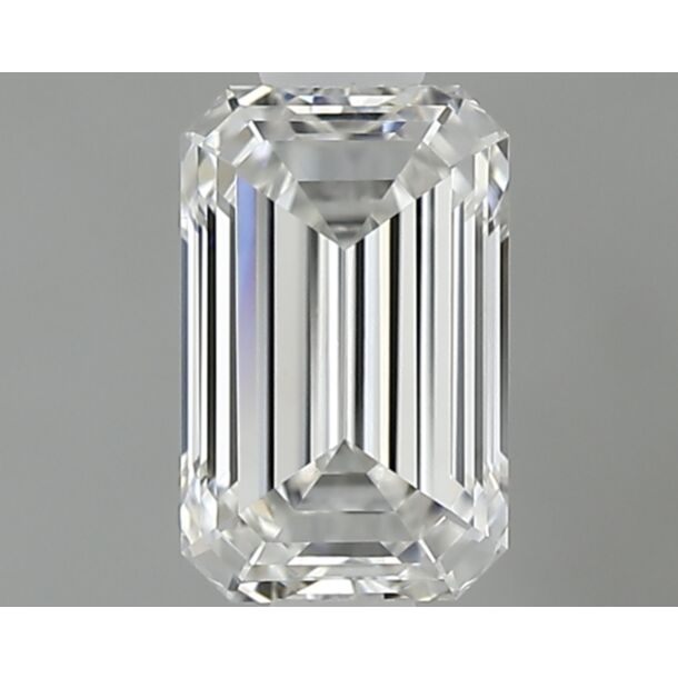 0.8 Karat Natürlicher Diamant Im Smaragdschliff, Farbe H, Reinheit VVS2