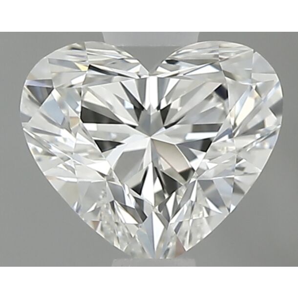 0.61 Carat Natural Diamond, Heart Cut, Color I, Clarity VVS1