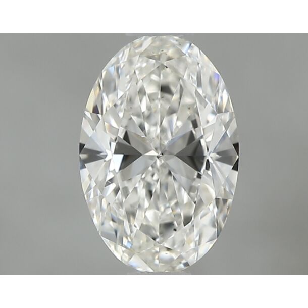 0.62 Carat Natural Diamond, Oval Cut, Color H, Clarity SI1
