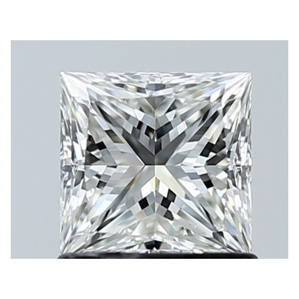 1.01 Carat Diamant Naturel de taille Princesse, Couleur H, Pureté VVS1
