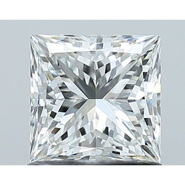 1.01 Carat Diamant Naturel de taille Princesse, Couleur H, Pureté VVS2