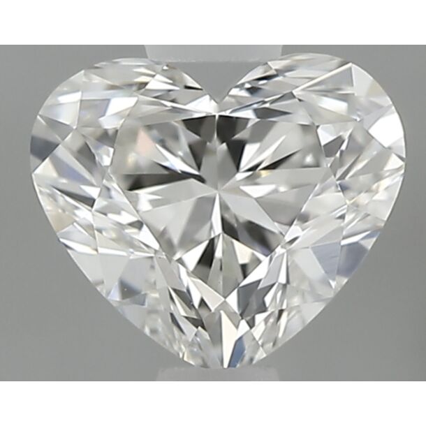 0.6 Karat Natürlicher Diamant Im Herzschliff, Farbe F, Reinheit VS1