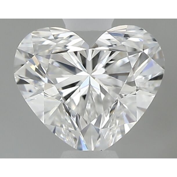 0.6 Karat Natürlicher Diamant Im Herzschliff, Farbe E, Reinheit VS1