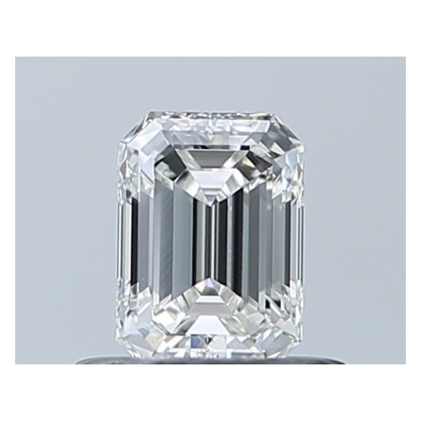 0.47 Karat Natürlicher Diamant Im Smaragdschliff, Farbe G, Reinheit VVS1