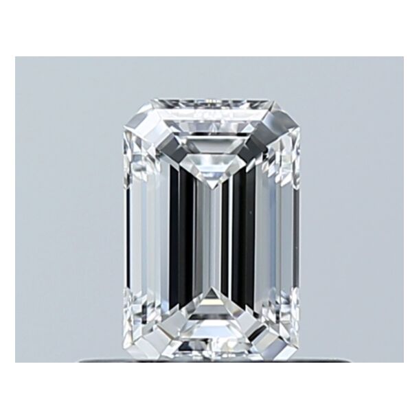 0.46 Carat Natural Diamond, Emerald Cut, Color E, Clarity VS2