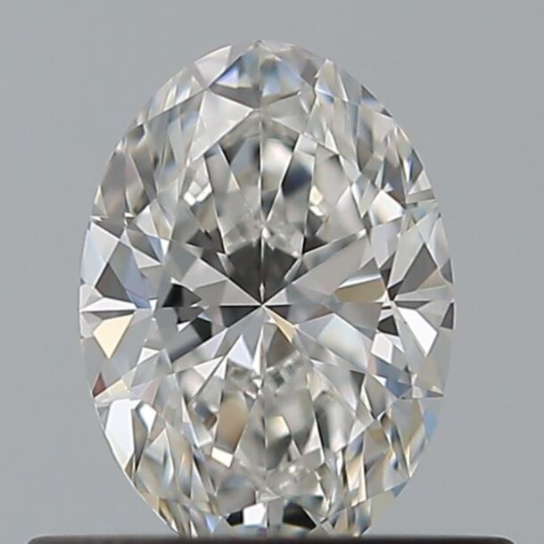 0.44 Carat Natural Diamond, Oval Cut, Color F, Clarity VVS2 0.44 Carat Natural Diamond, Oval Cut, Color F, Clarity VVS2