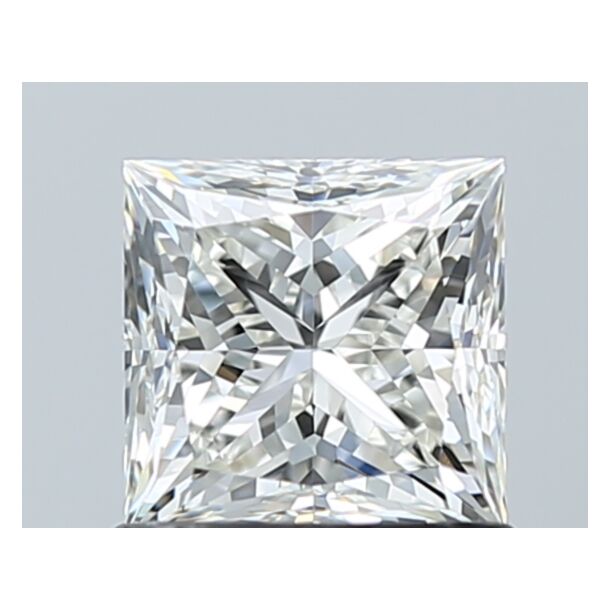 1.01 Carat Diamant Naturel de taille Princesse, Couleur H, Pureté VVS2