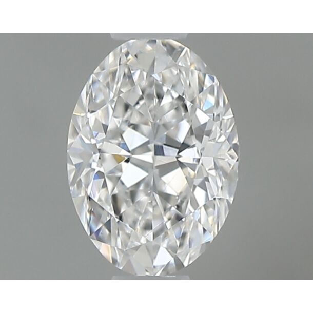 0.41 Carat Natural Diamond, Oval Cut, Color D, Clarity VS1