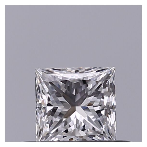 0.32 Carat Diamant Naturel de taille Princesse, Couleur D, Pureté IF