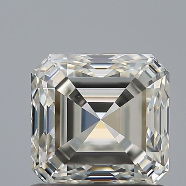 1 Karaat Natuurlijke Diamant met een Asscher vorm, Kleur G, Zuiverheid VS1