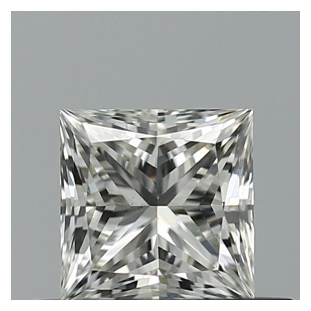 0.52 Carat Natural Diamond, Princess Cut, Color G, Clarity VS1