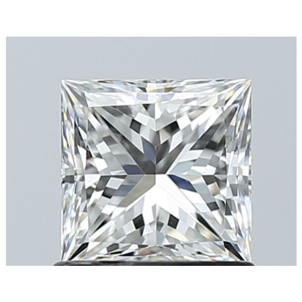 1.01 Carat Diamant Naturel de taille Princesse, Couleur H, Pureté VVS2