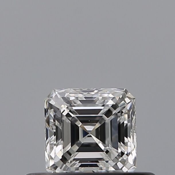0.34 Carat Natural Diamond, Asscher Cut, Color D, Clarity VVS2