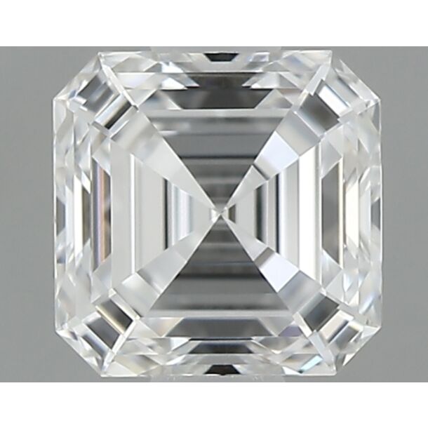 0.5 Karat Natürlicher Diamant Im Asscherschliff, Farbe D, Reinheit VVS1