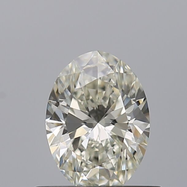 0.5 Carat Natural Diamond, Oval Cut, Color I, Clarity VVS2