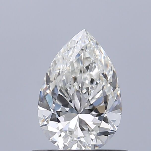 0.5 Carat Diamant Naturel de taille Poire, Couleur G, Pureté VS1