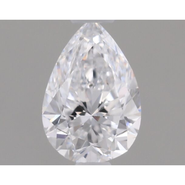 0.4 Carat Diamant Naturel de taille Poire, Couleur D, Pureté VVS2