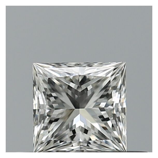 0.4 Carat Natural Diamond, Princess Cut, Color G, Clarity IF