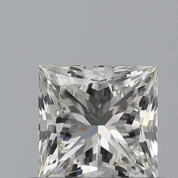 0.45 Carat Natural Diamond, Princess Cut, Color G, Clarity VVS1