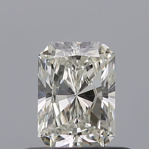 0.5 Carat Diamant Naturel de taille Radiant, Couleur G, Pureté VVS2