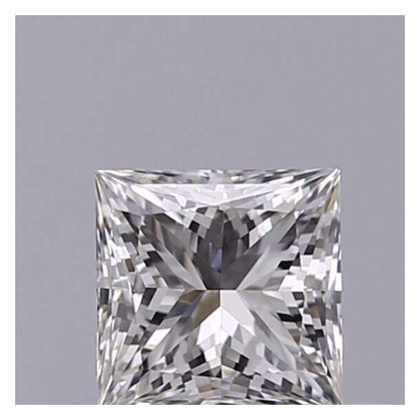 0.4 Carat Diamant Naturel de taille Princesse, Couleur F, Pureté IF