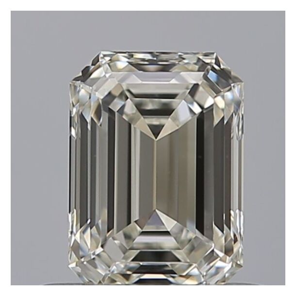 0.6 Carat Natural Diamond, Emerald Cut, Color H, Clarity IF 0.6 Carat Natural Diamond, Emerald Cut, Color H, Clarity IF