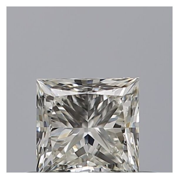 0.4 Carat Natural Diamond, Princess Cut, Color G, Clarity IF