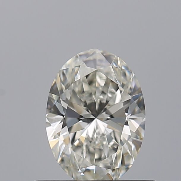 0.5 Carat Diamant Naturel de taille Oval, Couleur G, Pureté VVS2