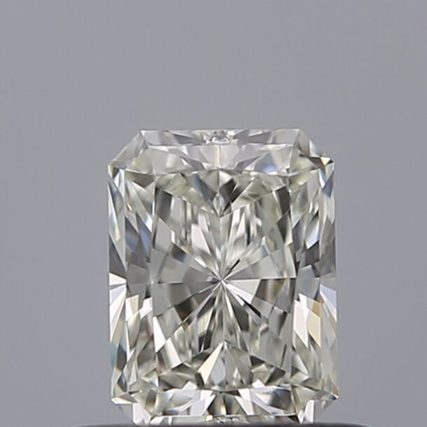0.51 Carat Natural Diamond, Radiant Cut, Color H, Clarity IF
