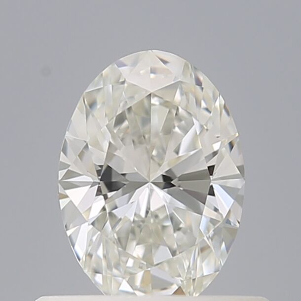 0.5 Carat Natural Diamond, Oval Cut, Color I, Clarity VVS2