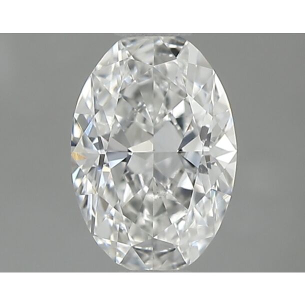 0.41 Carat Natural Diamond, Oval Cut, Color F, Clarity VS2