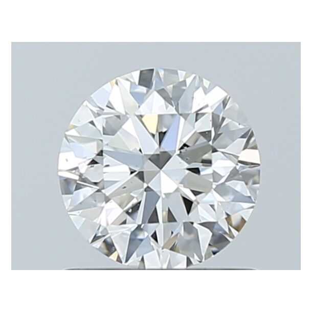 0.71 Carat Natural Diamond, Round Cut, Color H, Clarity SI1