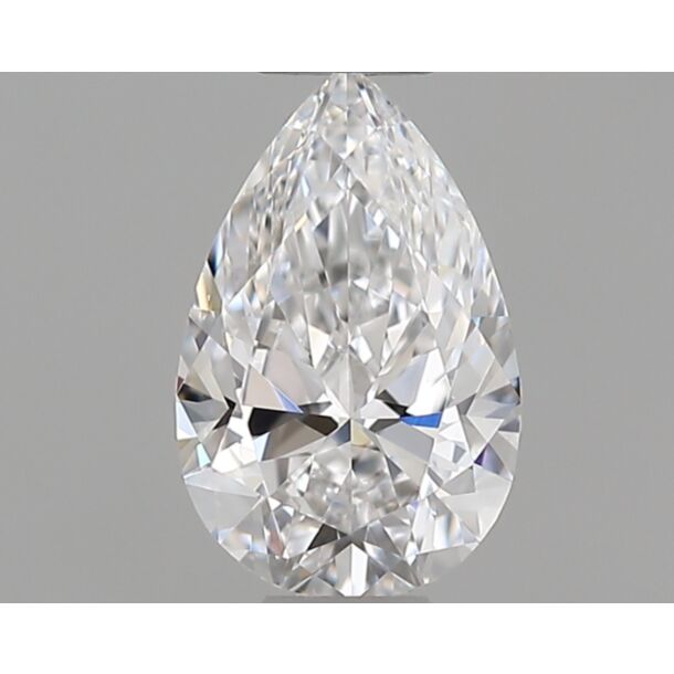 0.42 Karaat Natuurlijke Diamant met een Peer vorm, Kleur D, Zuiverheid VS1