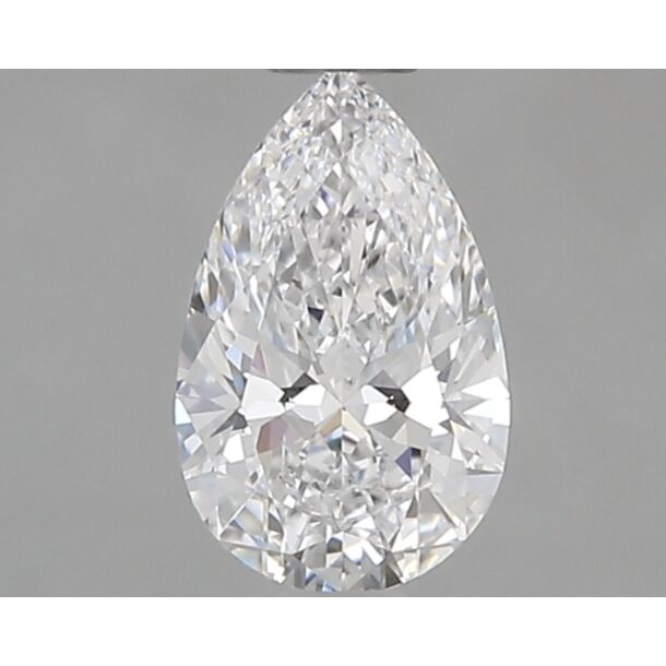 0.5 Carat Natural Diamond, Pear Cut, Color D, Clarity SI1