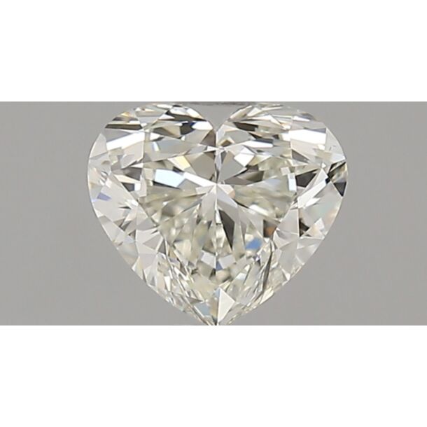 0.76 Carat Natural Diamond, Heart Cut, Color H, Clarity VS2