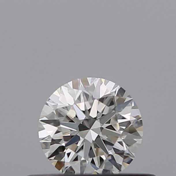 0.33 Carat Natural Diamond, Round Cut, Color F, Clarity IF