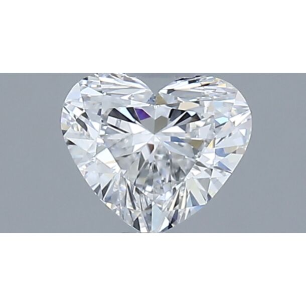 0.5 Karat Natürlicher Diamant Im Herzschliff, Farbe D, Reinheit VVS2