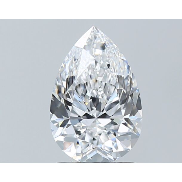 1.51 Carat Diamant Naturel de taille Poire, Couleur D, Pureté VS2