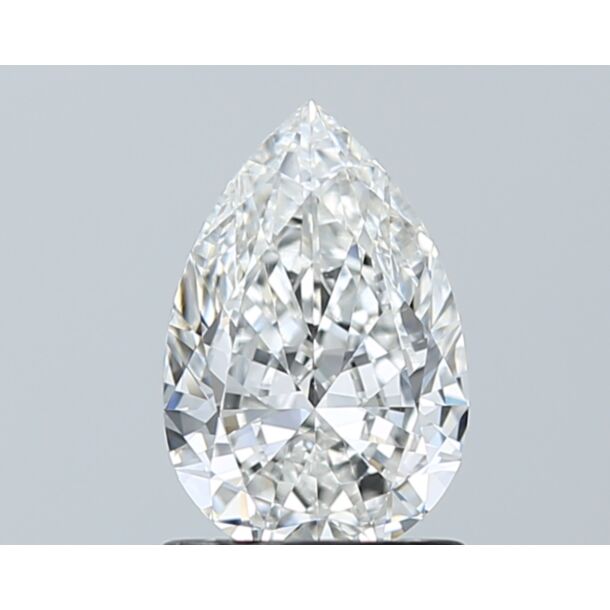 1.01 Carat Diamant Naturel de taille Poire, Couleur F, Pureté VS1
