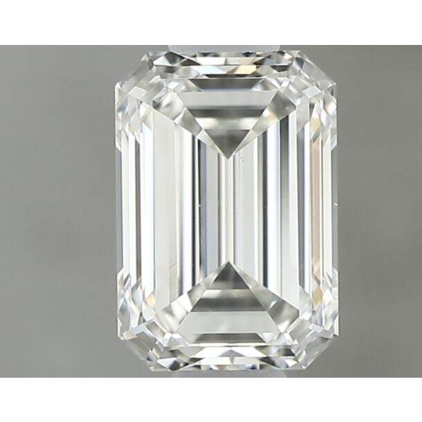 0.6 Carat Diamant Naturel de taille émeraude, Couleur I, Pureté VS2